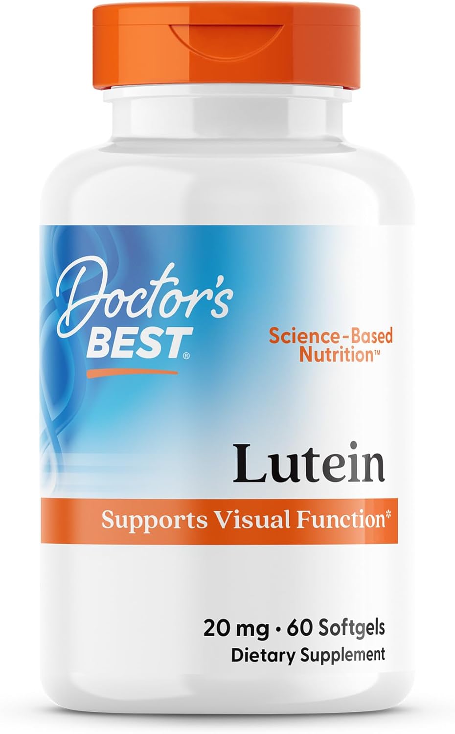 Doctor's Best Lutein Supplement 20mg with Zeaxanthin 1mg - Lutein for Eyes, Eye Health Vitamins for Men & Women