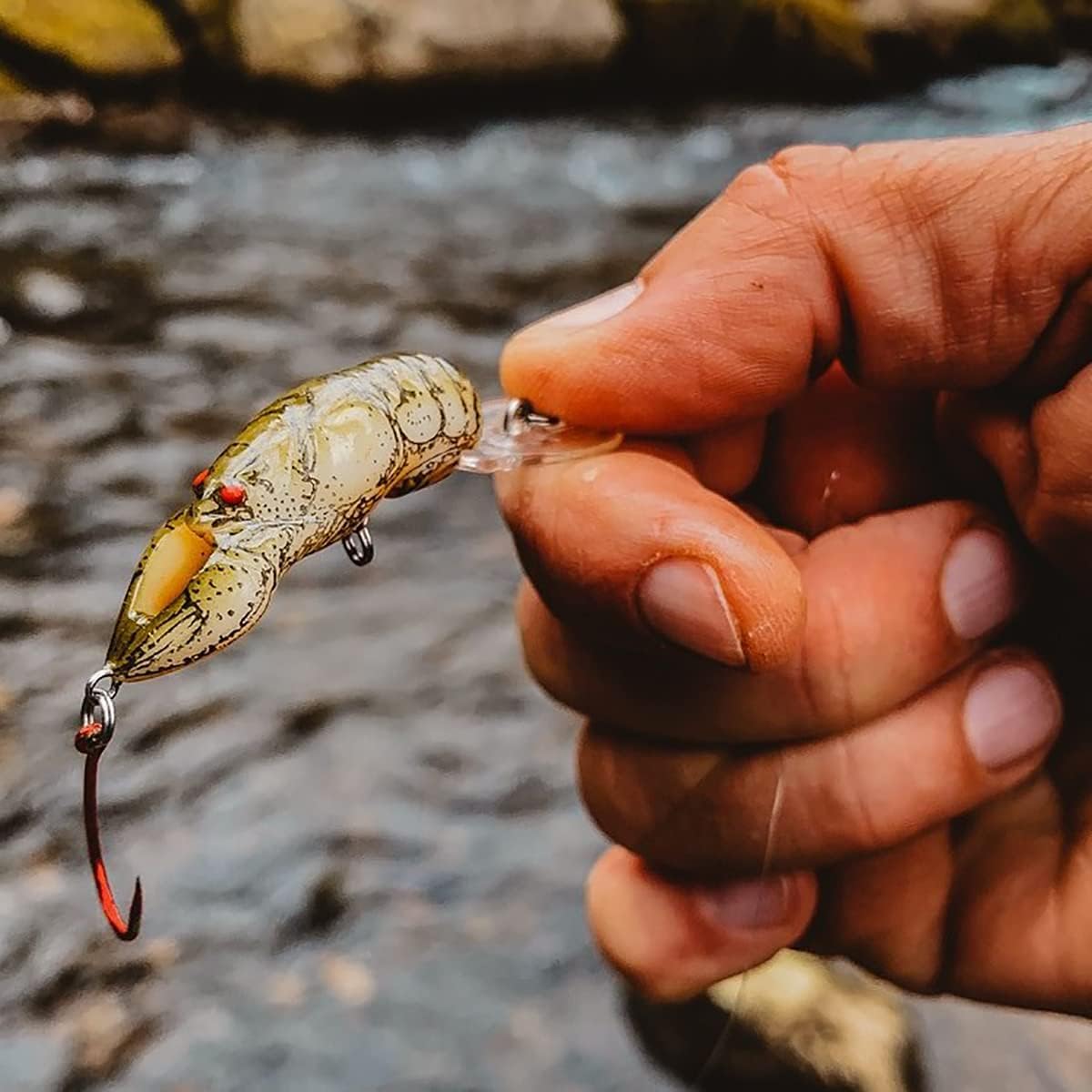 Rebel Lures Original Realistic Crawfish Crankbait Fishing Lure