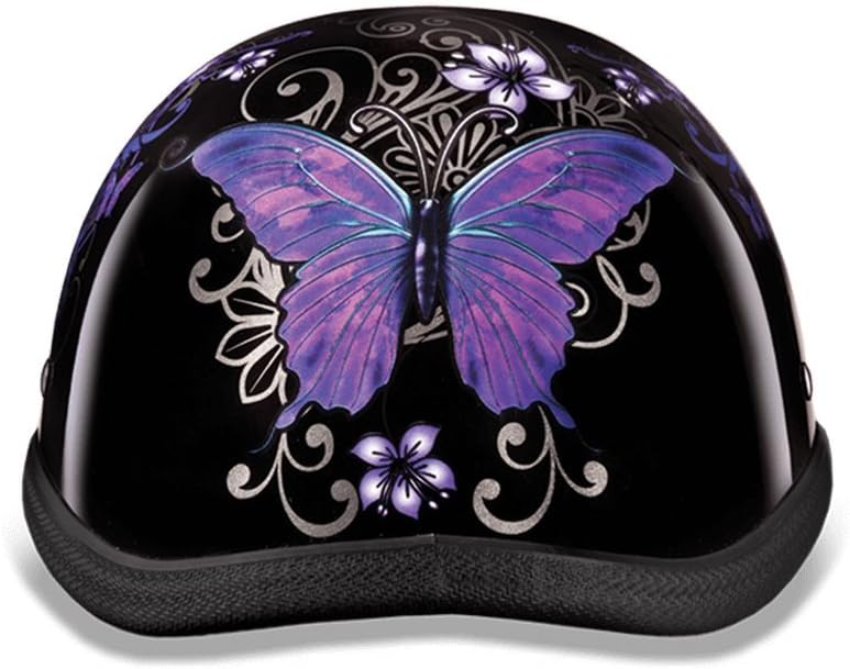 Daytona Helmets Graphics Bicycle Helmets for Men - Novelty Half Helmet with Breathable Liner - Retro Skull Cap – Eagle Headgear with Head Wrap