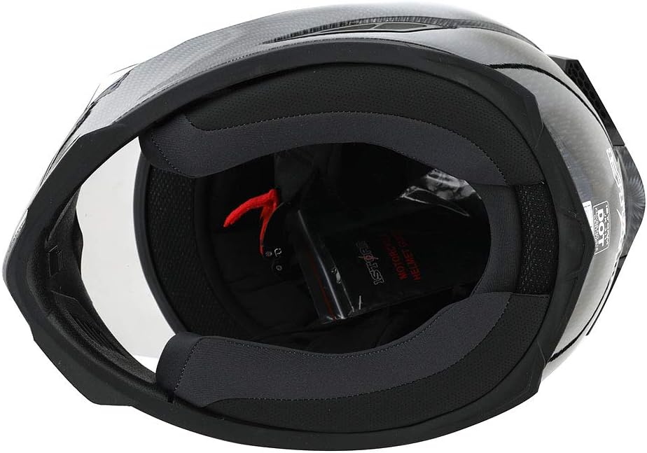 1Storm Motorcycle Full Face Helmet Skull King Matt Black + One Extra Clear Shield: HJK311