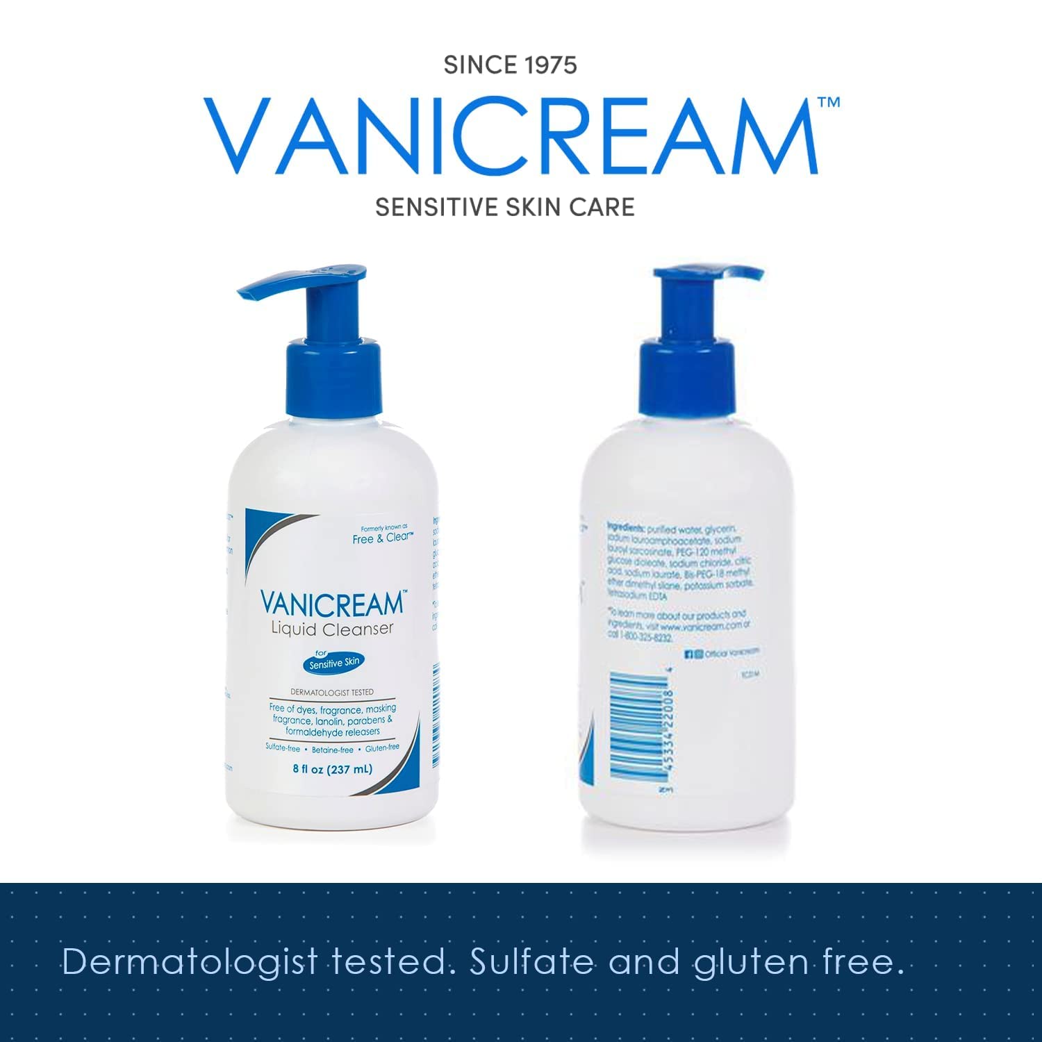 Free & Clear Liquid Cleanser 8 oz (Pack of 3)