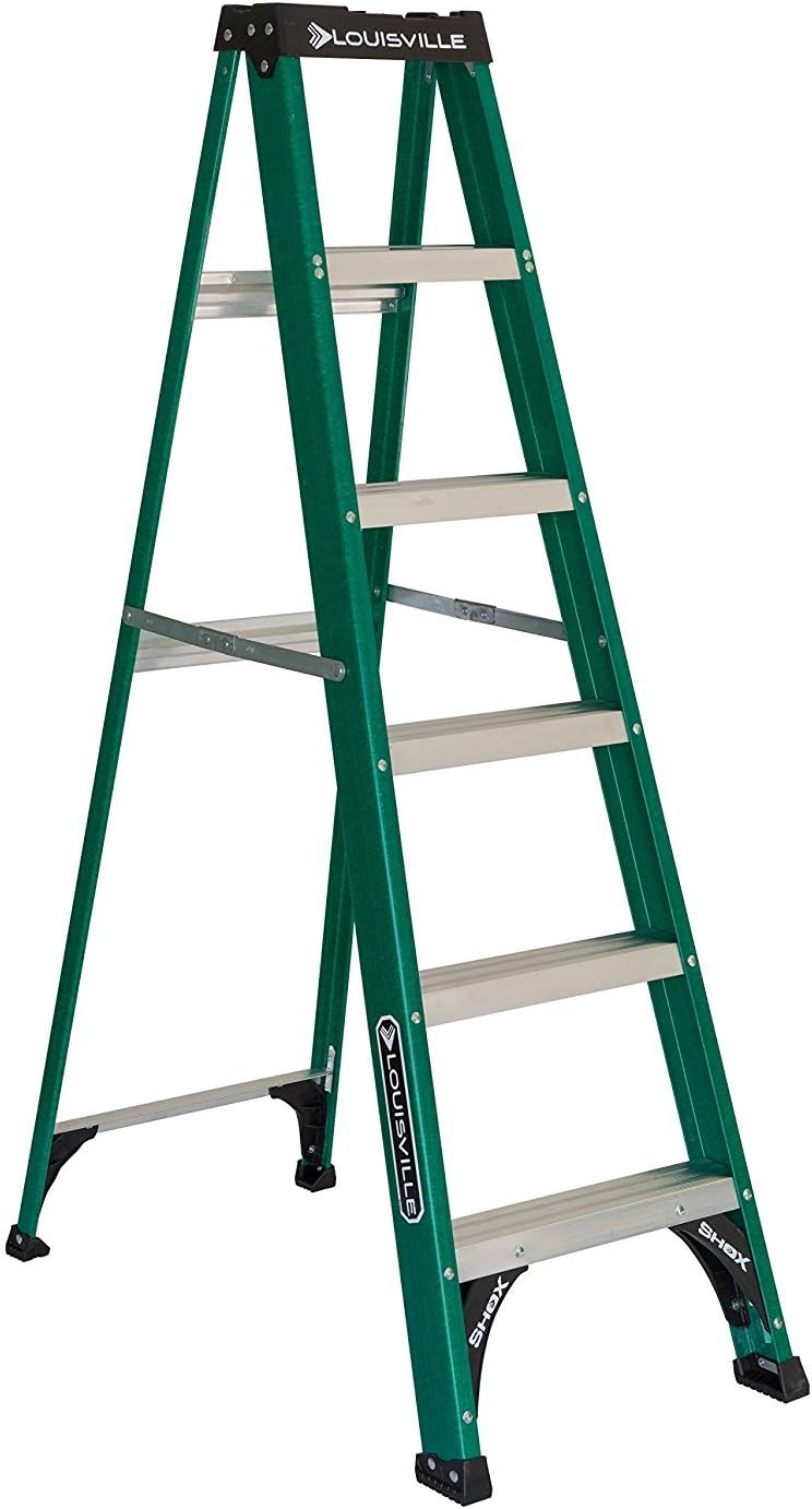 Louisville Ladder 4-Foot Fiberglass Step Ladder, 225-Pound Load Capacity, Type II, FS4004