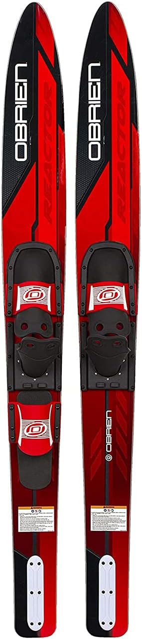 O'Brien Reactor Combo Water Skis, 67",Red