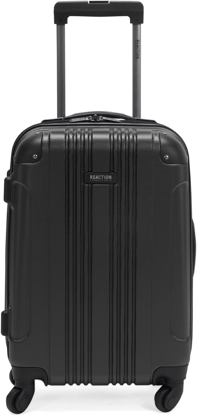 Kenneth Cole REACTION Out of Bounds Lightweight Hardshell 4-Wheel Spinner Luggage, Teal, 20-Inch Carry On