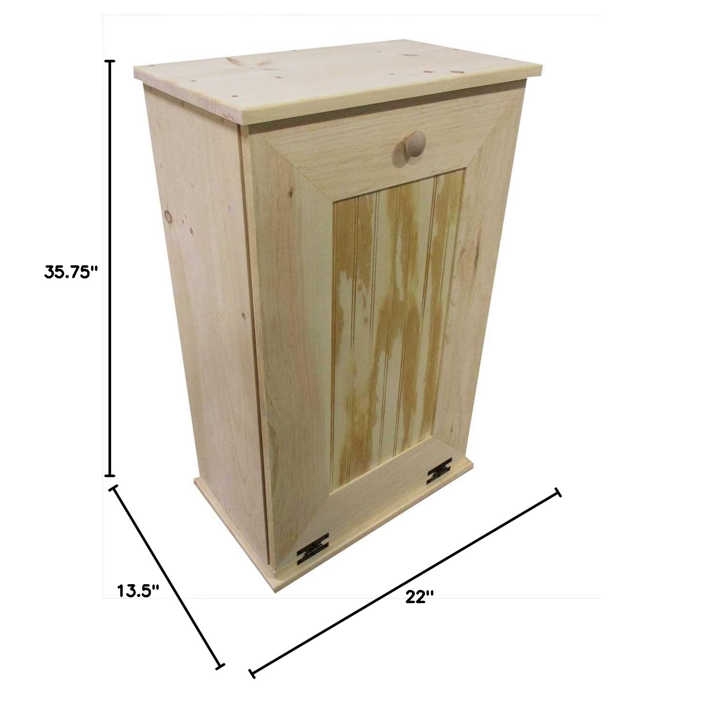 Sawdust City Tilt-Out Wooden Trash Bin Holder (Old - Black)