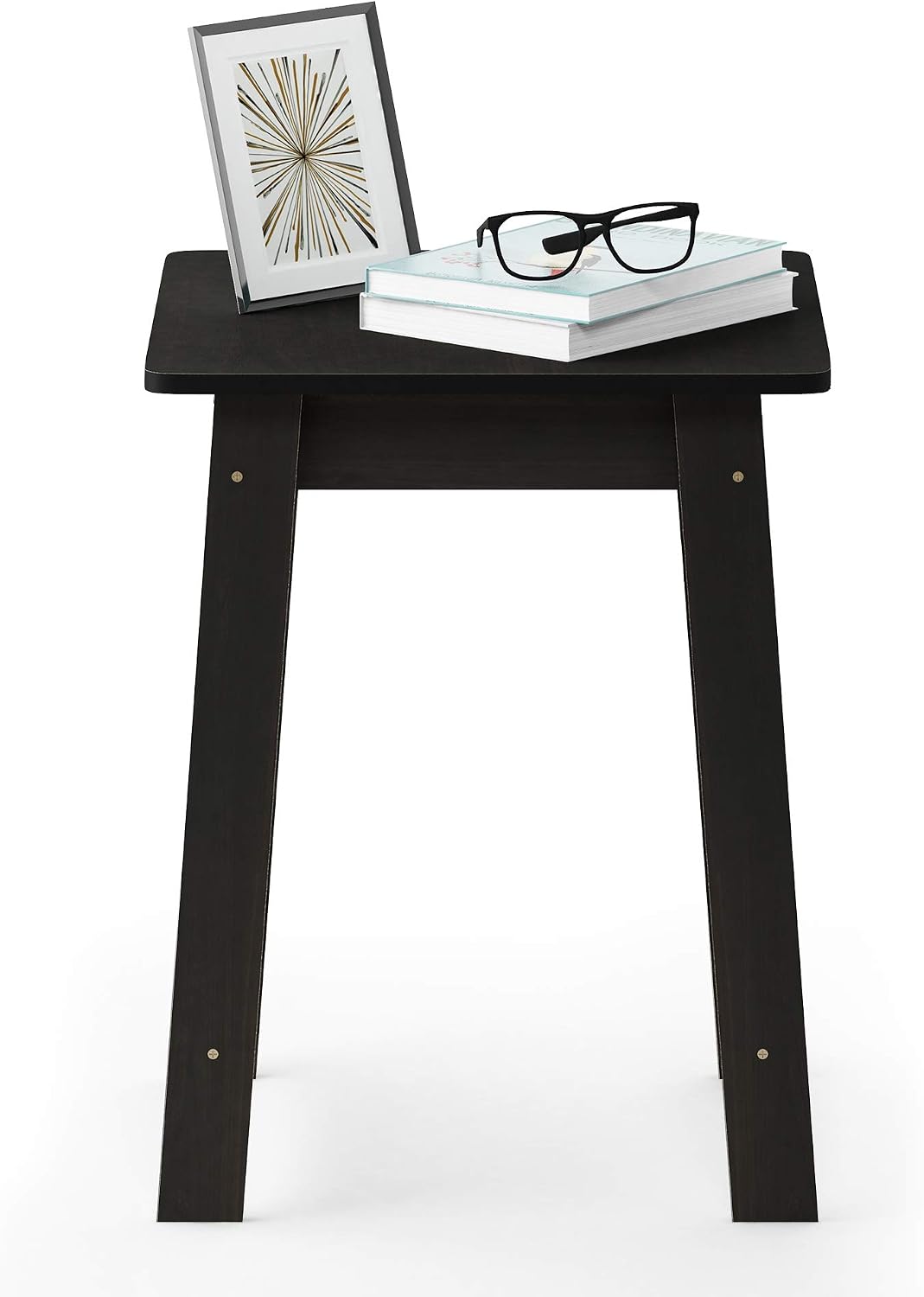 Furinno SIMPLE DESIGN Side Table, 2-Tier Modern End Table with Soft Edges, Open Shelves Night Stand, Bedside Table, for Living Room, Bedroom, French Oak