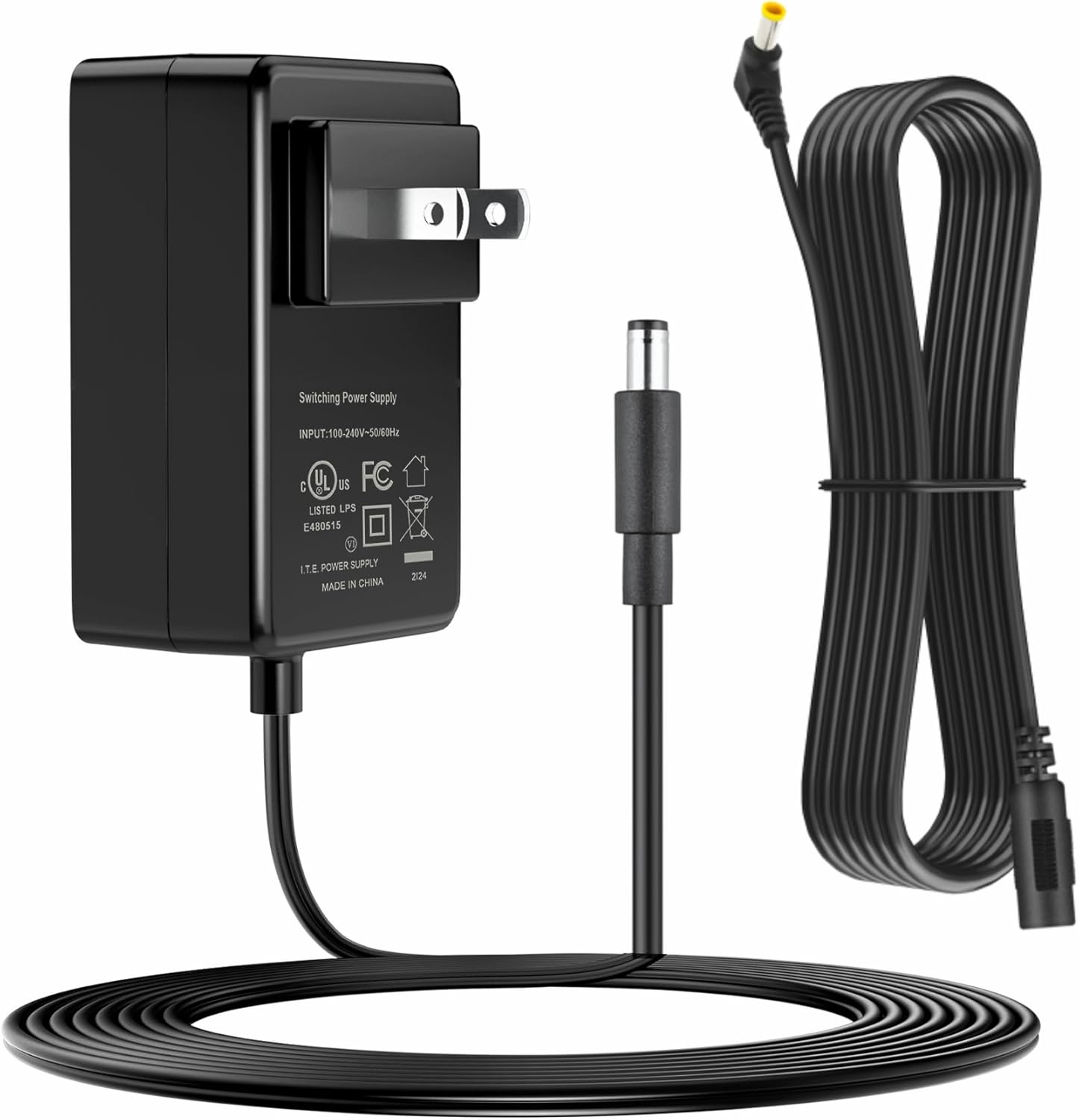 5ft UL 12V 2A-3A AC Adapter Charger for Pioneer TSP-16 Toraiz SP-16 Studio Grade Sampler Power with Extension 6ft Connectcor Plug Cable Mains