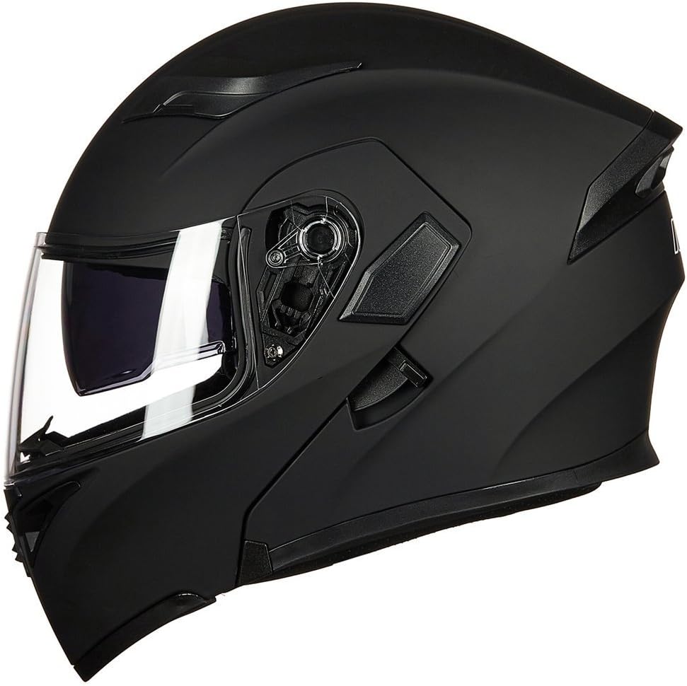 ILM Motorcycle Dual Visor Flip up Modular Full Face Helmet DOT Model 902/902L