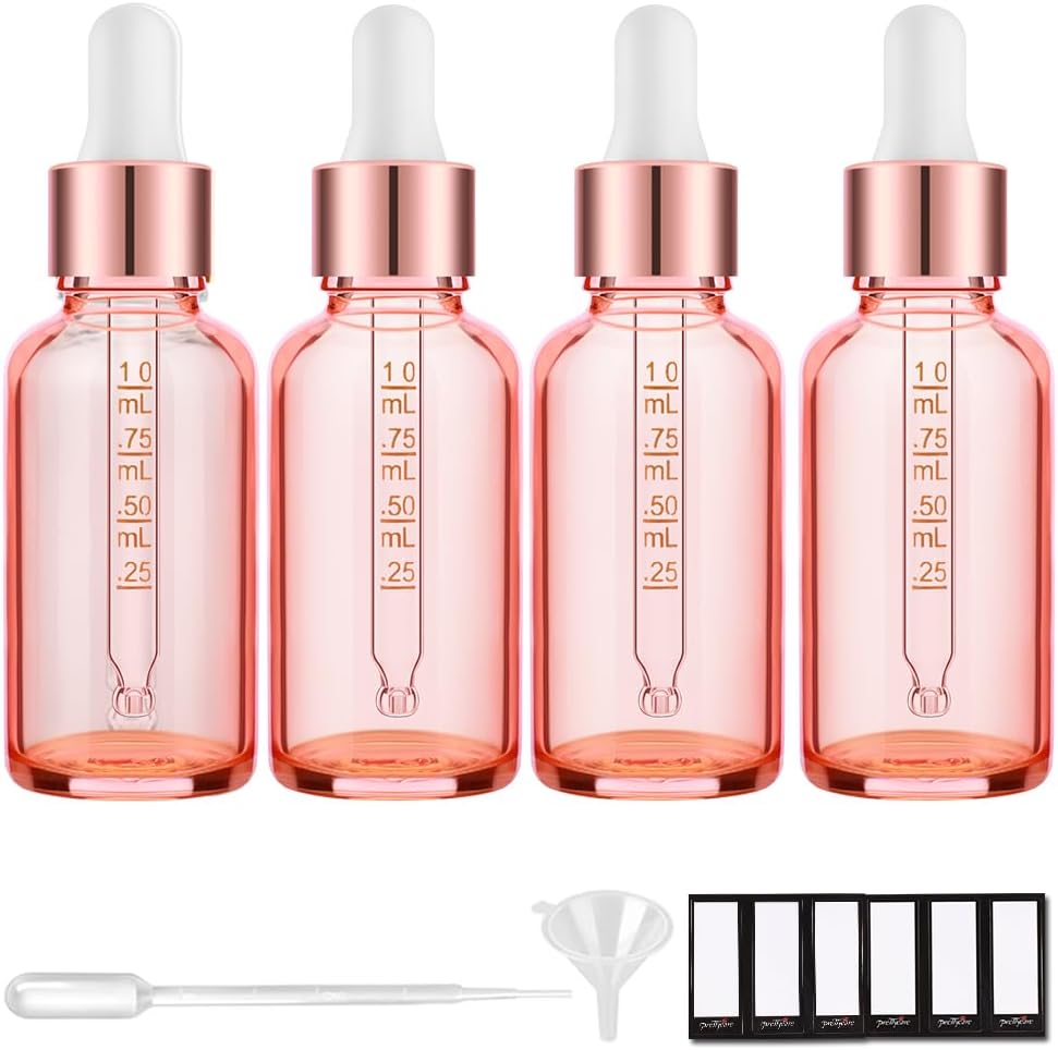 PrettyCare Glass Eye Dropper Bottles 99 Pack