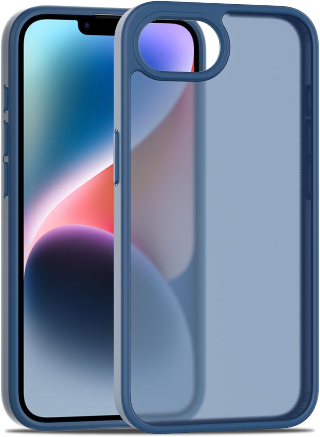TENOC Phone Case Compatible with iPhone SE (2nd 2020 and 3rd 2022 Generation) & iPhone 7 & iPhone 8, Clear Case Shockproof Protective Bumper Slim Cover for 4.7 Inch