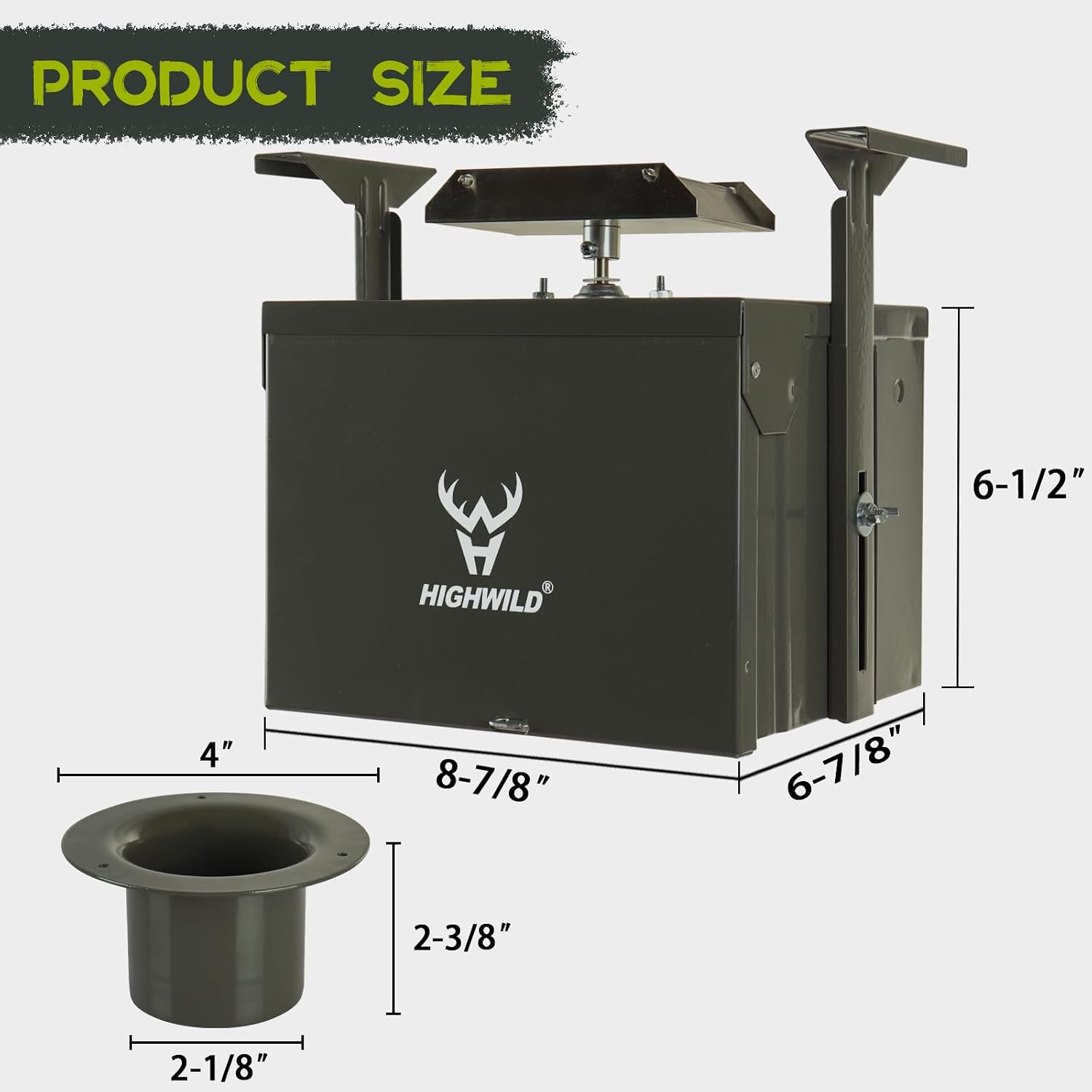 Highwild 12V Digital Deer Feeder Kit for Hunting, up to 8 Feed Times