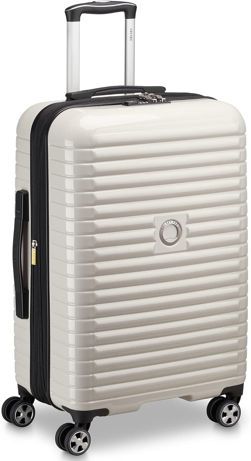 DELSEY PARIS Cruise 3.0, 20 Inch Carry-On Hardside Luggage, Deep Sea Navy | Expandable Suitcase, Lightweight 100% Polycarbonate Shell, Dual-Density Spinner Wheels, USB Port, TSA Lock