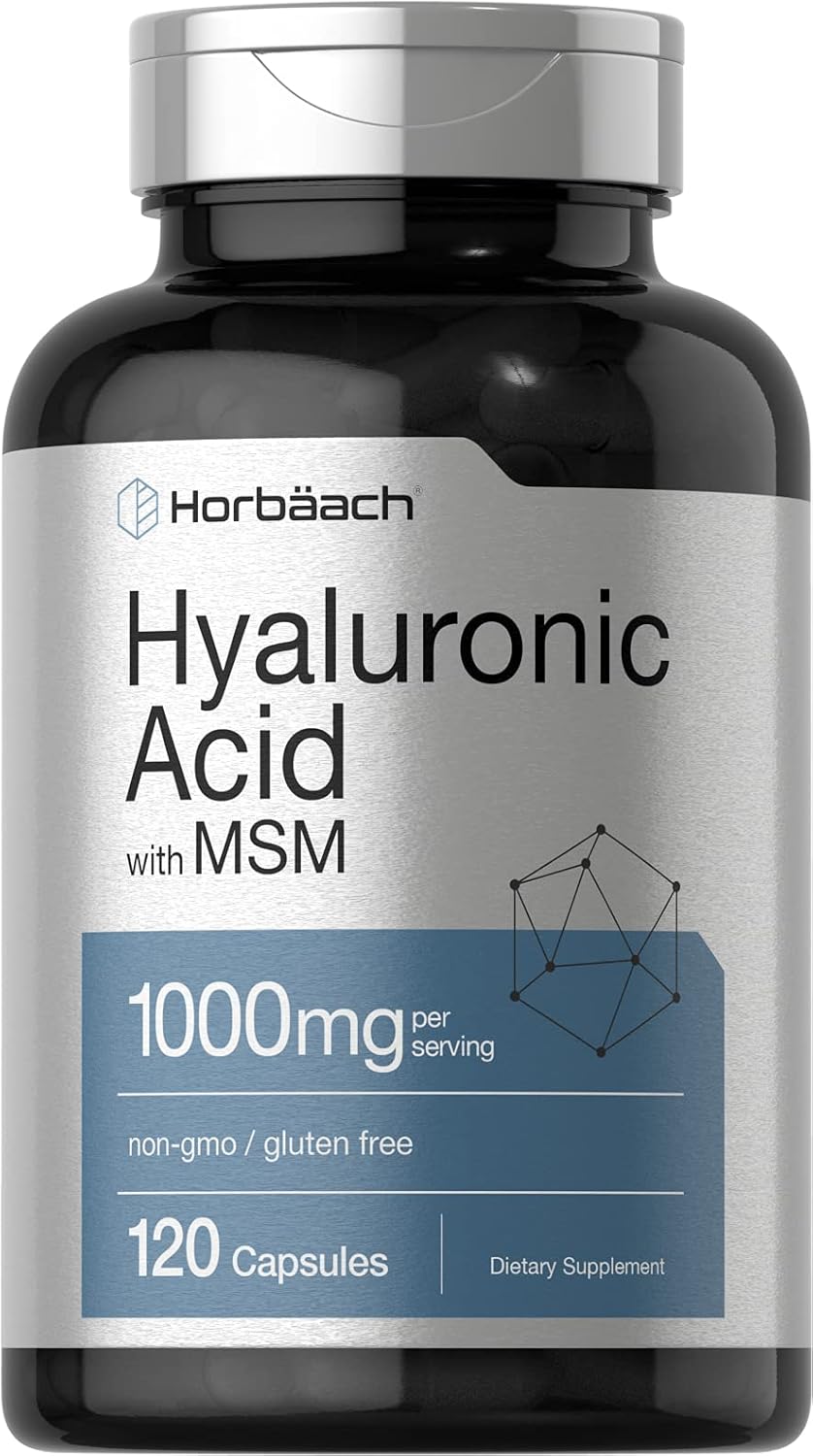 Horbäach Hyaluronic Acid with MSM | 1000 mg | 120 Capsules