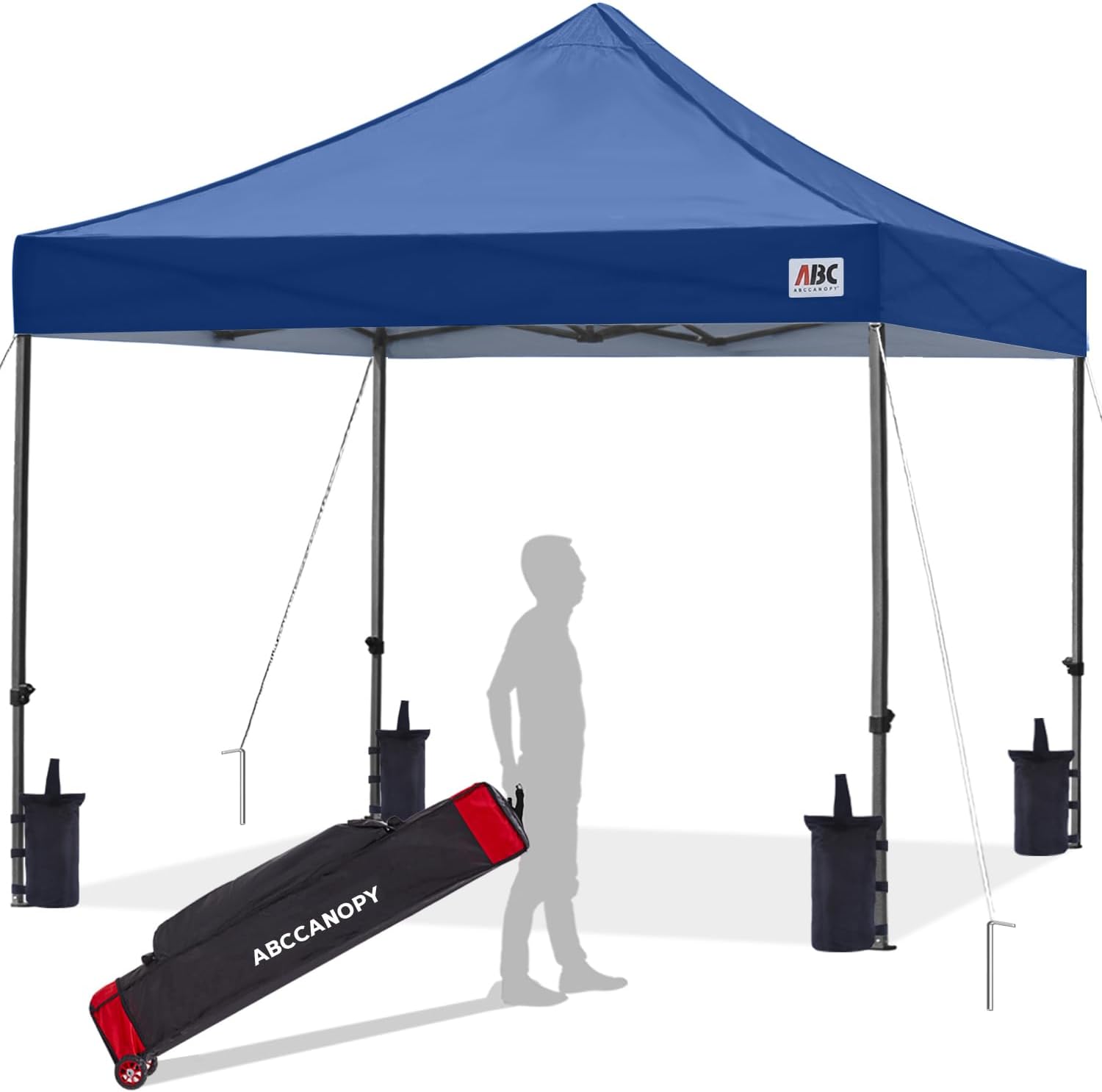 ABCCANOPY Patio Pop Up Canopy Tent 10x10 Commercial-Series (Black)