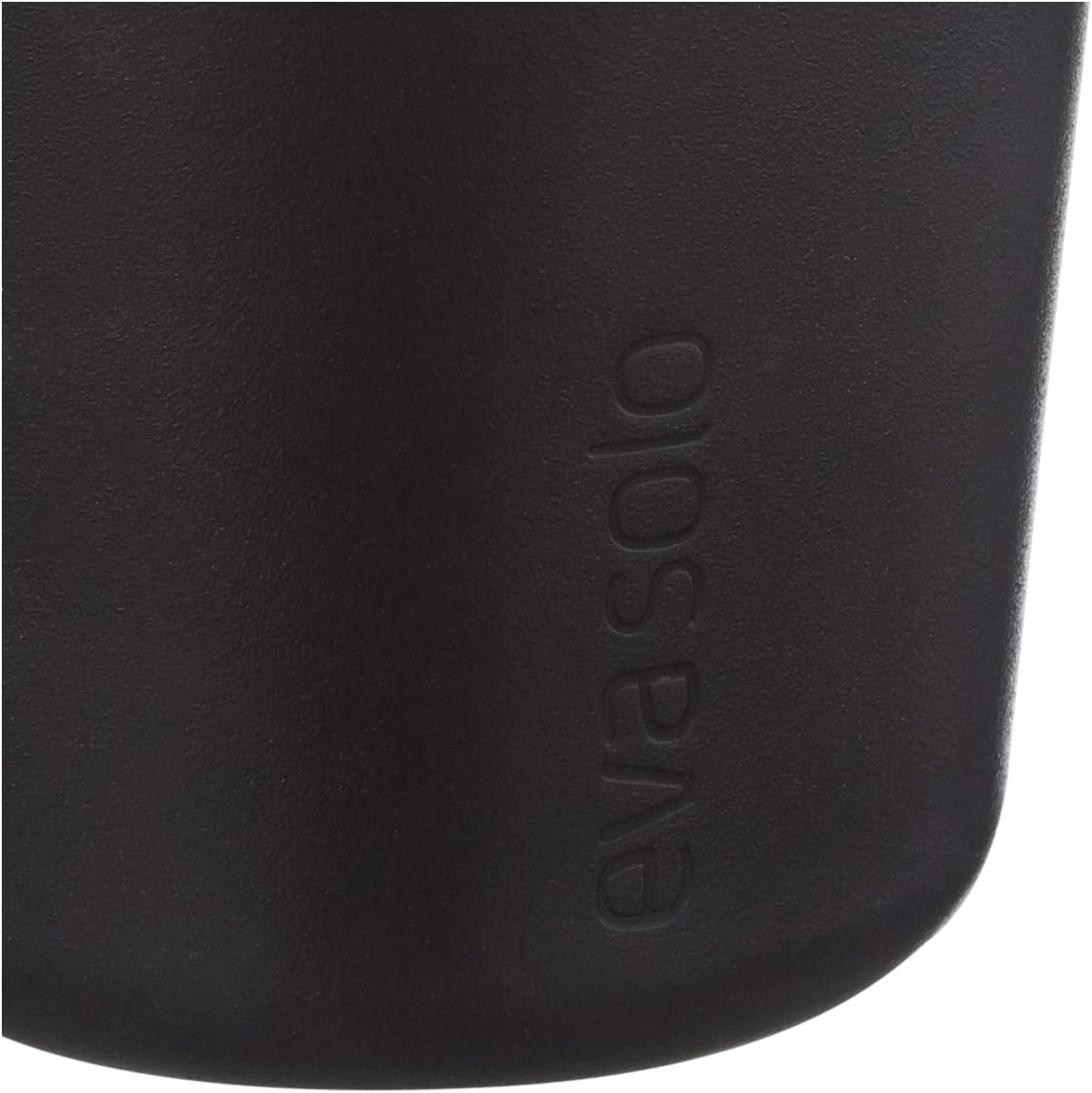 Eva Solo | 2 Lungo Tumbler Mugs | 8 oz Porcelain Coffee Cup Tumblers with Silicone-coated Grip | Danish Design, Functionality & Quality | Black