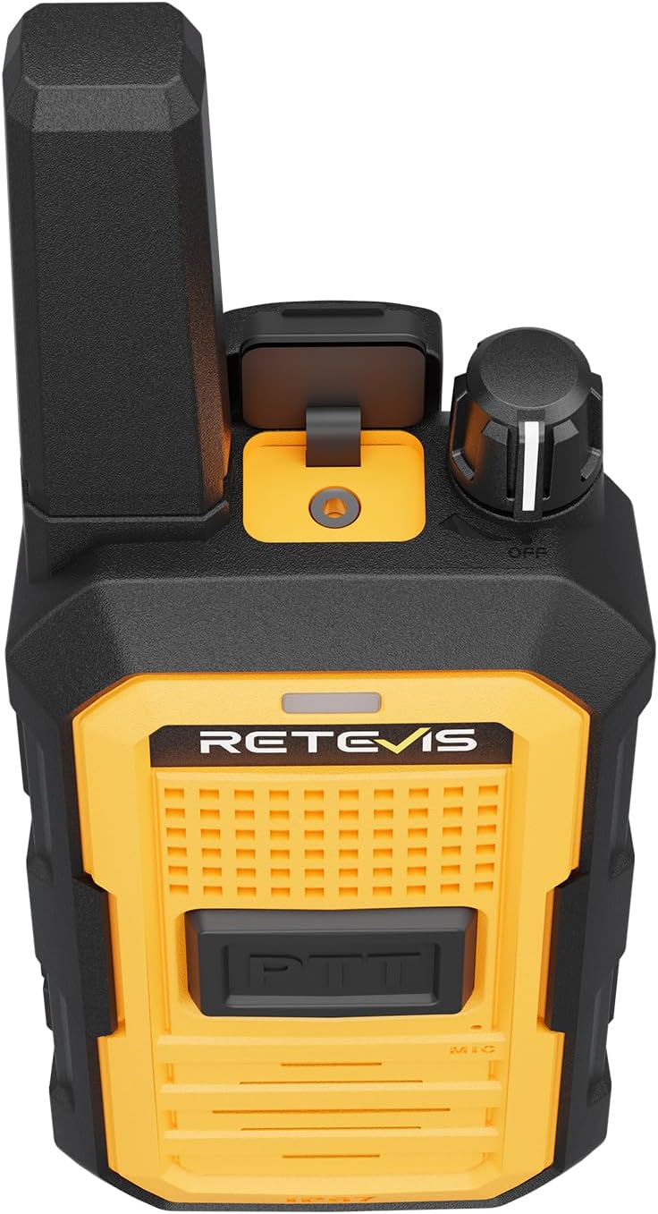 Retevis RB48A IP67 Waterproof Walkie Talkies Long Range Adults | for Manufacturing Construction, Heavy Duty 2 Way Radio, Noise Reduction, Large PTT