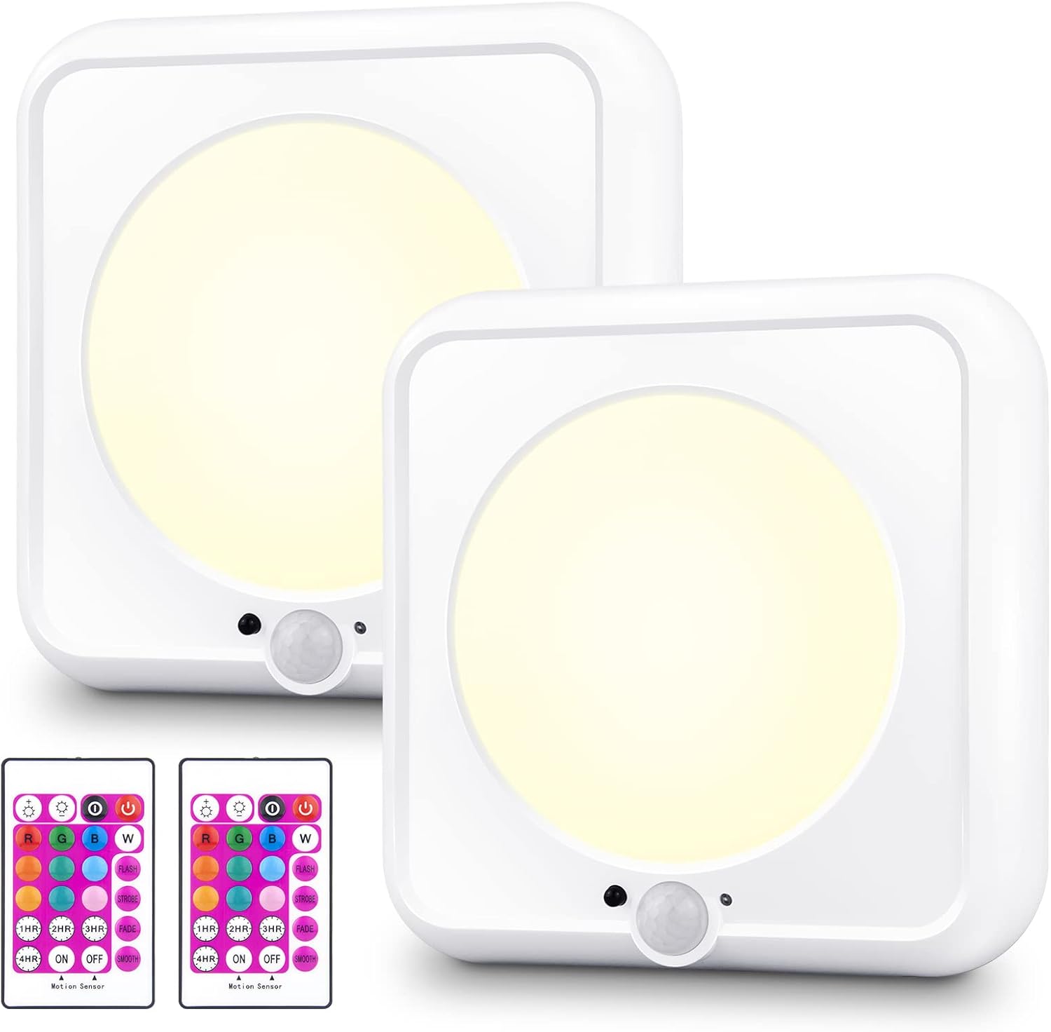 BIGMONAT Wireless Ceiling Light with Remote and Timer, Dimmable Motion Sensor Shower Light