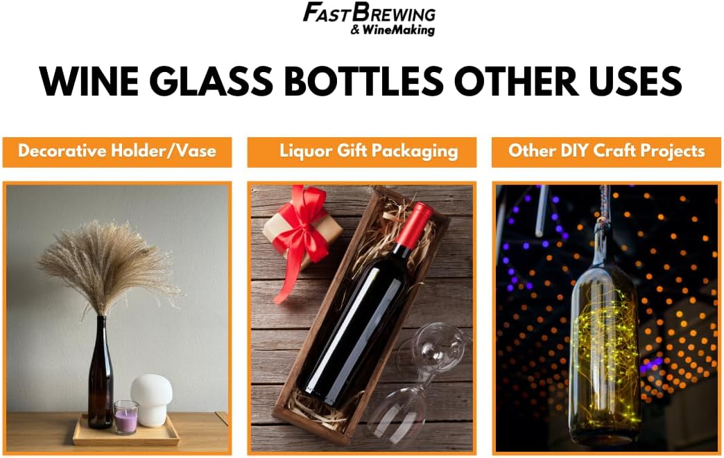 Home Brew Ohio 6 Gallon Bottle Set: Green Claret/Bordeaux (36 Bottles) | Food-grade wine bottles green for winemaking