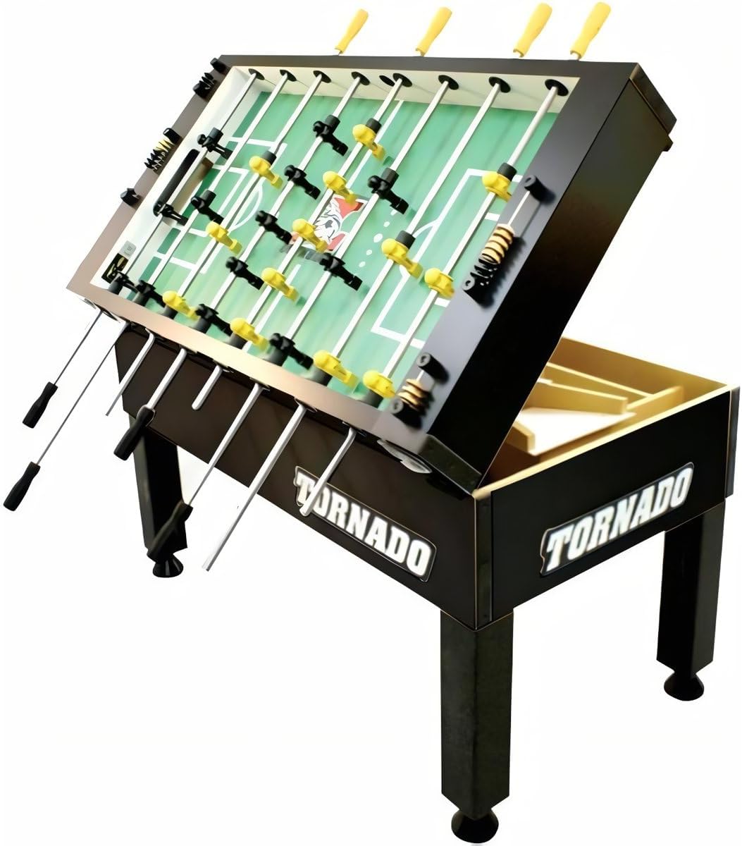 Tornado Tournament 3000 Foosball Table - Made in the USA - Commercial Quality for the Home - Incredible Table Soccer Game