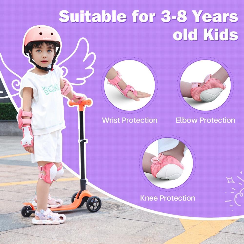 Besttravel Kids Helmet, Toddler Adjustable Kids Ages 3-8 Years Old Boys Girls Multi-Sports Safety