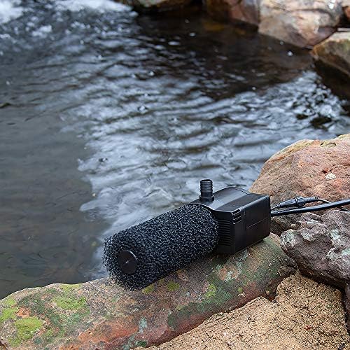 Beckett Corporation LV450T 458 GPH Submersible LED Light-Water Pump for Indoor/Outdoor Ponds, Fountains, Fish Tanks, Aquariums, and Waterfalls, Black
