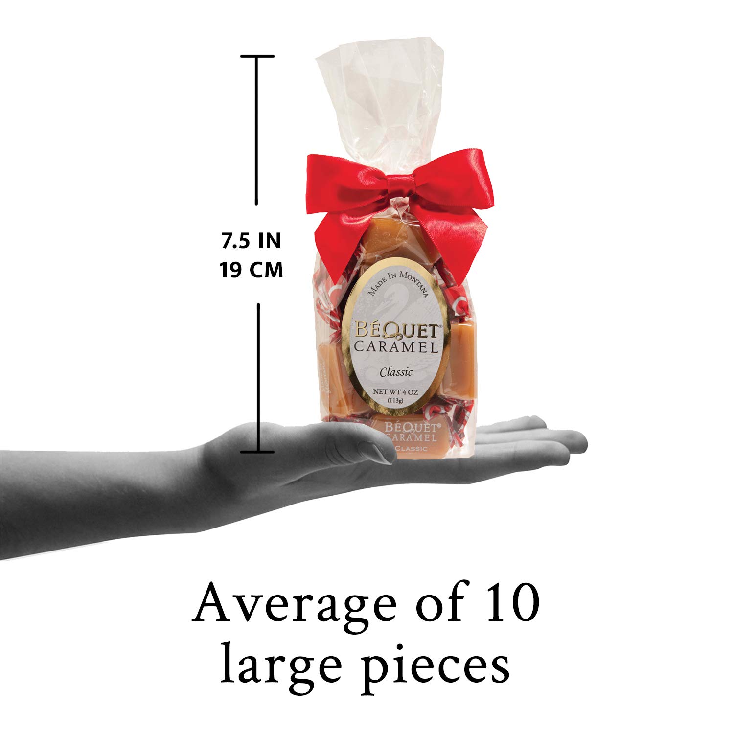 Béquet Classic Caramels - Soft Gourmet Candy - 24oz Resealable Pouch