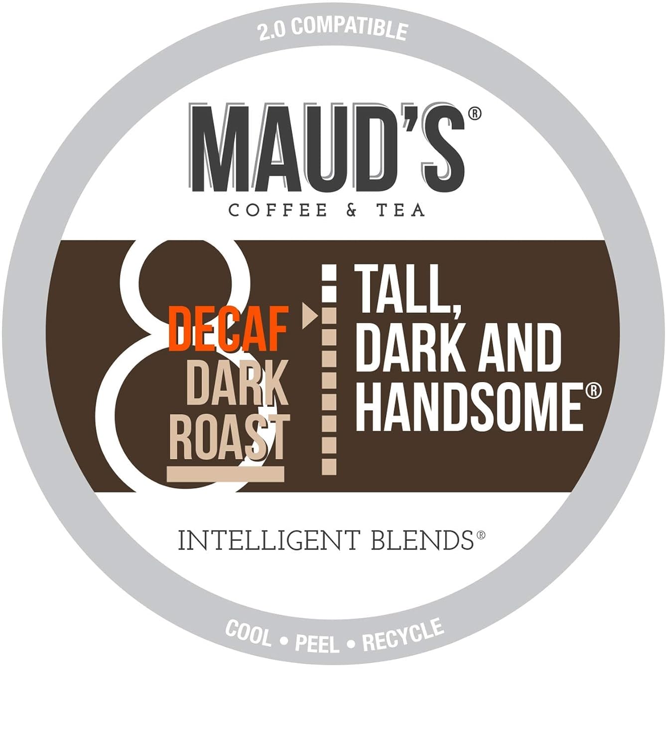 Maud’s Decaf Dark Roast Coffee Pods, 100ct | Decaffeinated Coffee in Single Serve Pods – Compatible with Keurig Coffee Makers