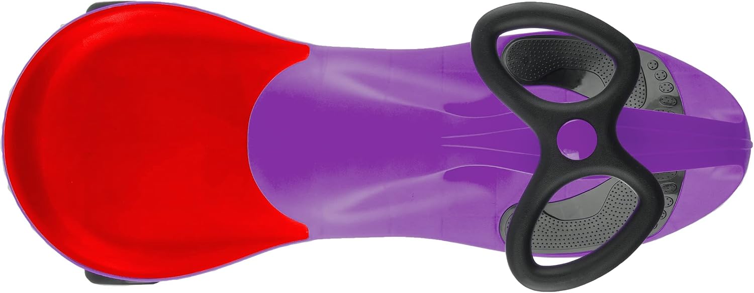 Wiggle Car Ride On Toy - No Batteries, Gears or Pedals - Twist, Swivel, Go - Outdoor Ride Ons for Kids 3 Years and Up by Lil' Rider (Hot Pink and Black)