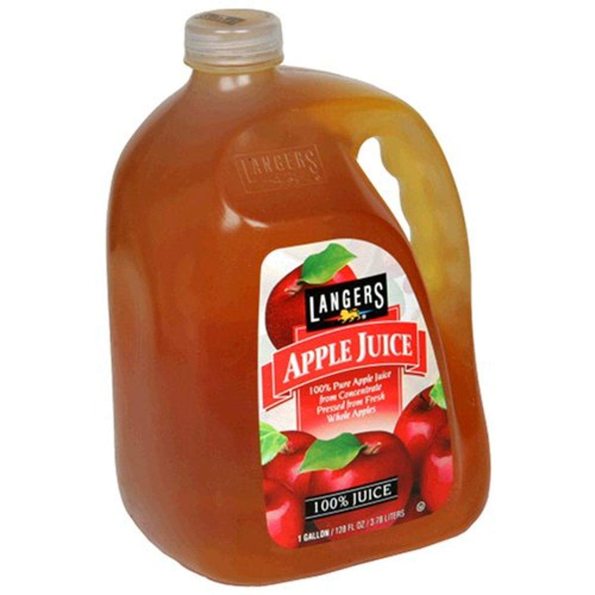Langers 100% Apple Juice, 15.2 Fl Oz (Pack of 12)