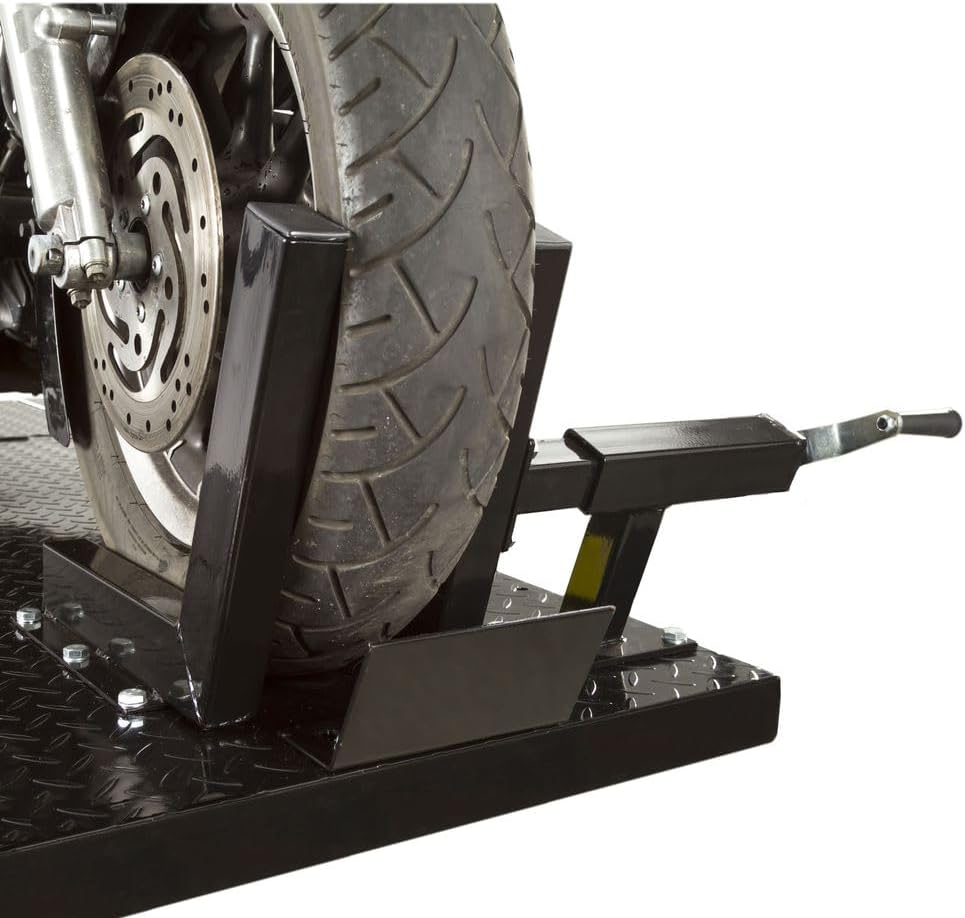 Black Widow Motorcycle Lift Table Pneumatic Compressed Air 1,000 lb