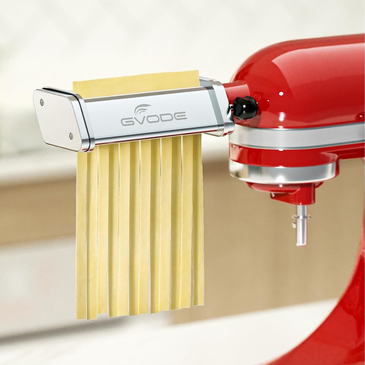 GVODE 3Pcs Pasta Attachment for KitchenAid Stand Mixer, 304 Stainless Steel | Pasta Maker Attachment Set with Pasta Roller