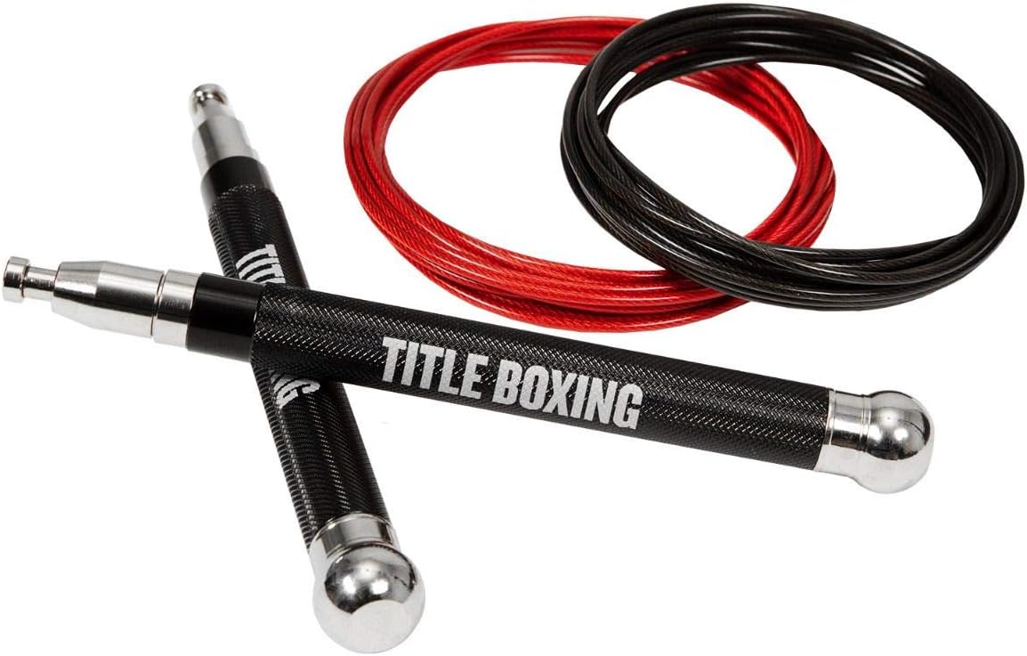 TITLE Boxing Deluxe Adjustable Speed Rope - Jump Rope, Speed And Agility Training