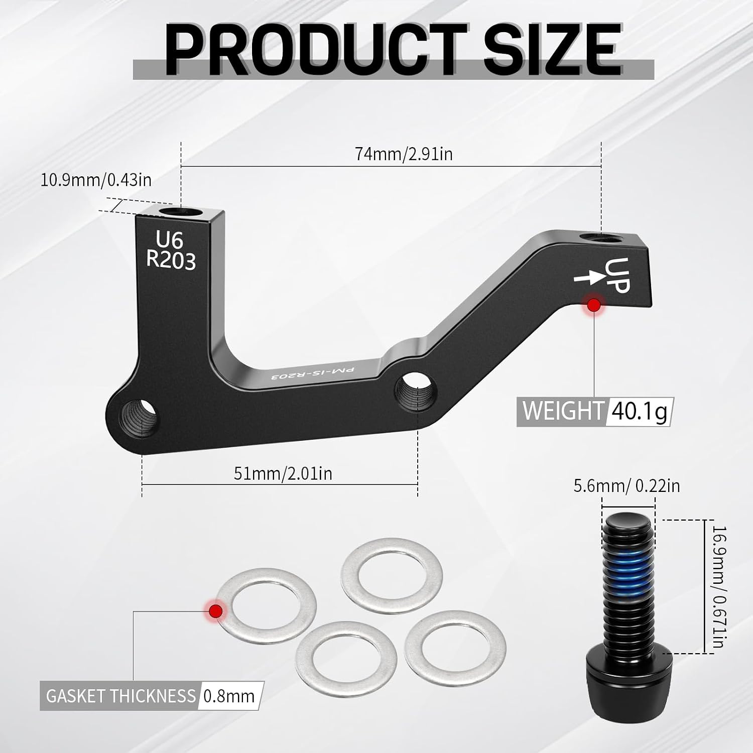 BUCKLOS MTB is Frame Rear 180mm Disc Brake Caliper Mount Adapter Parts