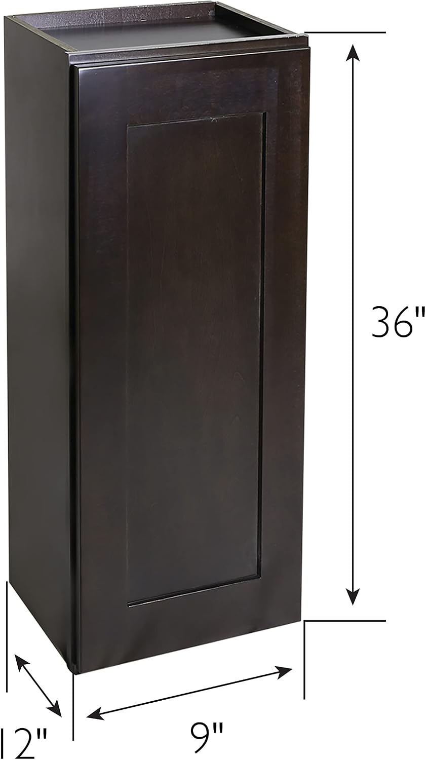 Design House Brookings Kitchen Wall Cabinet, 12", White | Adjustable Shelves, Adjustable Hinges, Wall Mount, Contemporary/Modern, Wood, Kitchen, 561530