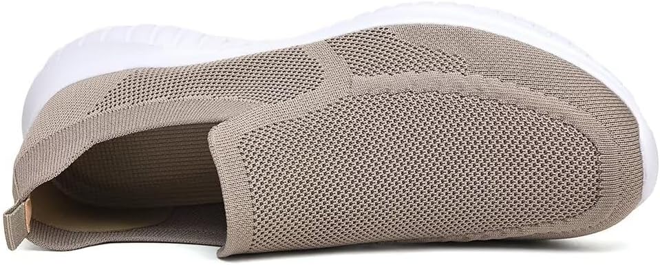 konhill Mens Slip-On Knit Walking Sneakers