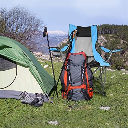 OUTDOOR LIVING SUNTIME Camping Folding Portable Mesh Chair with Removabel Footrest…