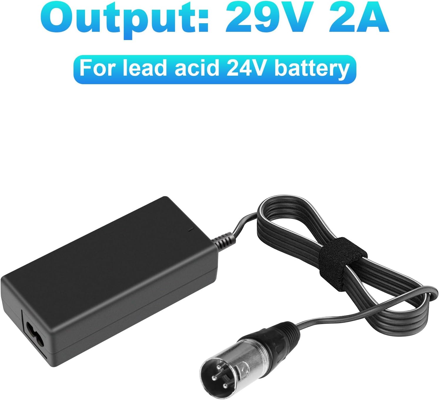 29V 2A for 24V 2A Scooter Battery Charger for Golden Buzzaround Lite, Jazzy Power Chair, Pride Hoveround Mobility, Schwinn S300 S350 S400 S500 S650