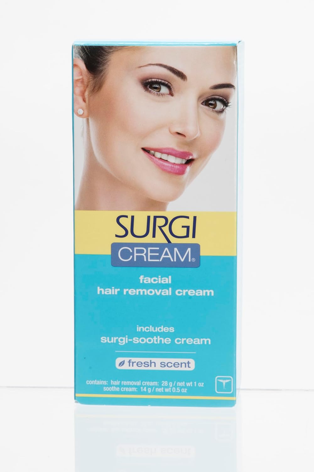 Surgiwax Facial Hair Removal Cream for Women - Hair Remover Cream, At-Home Depilatory for Sensitive Skin, Fresh Scent, 1 Oz