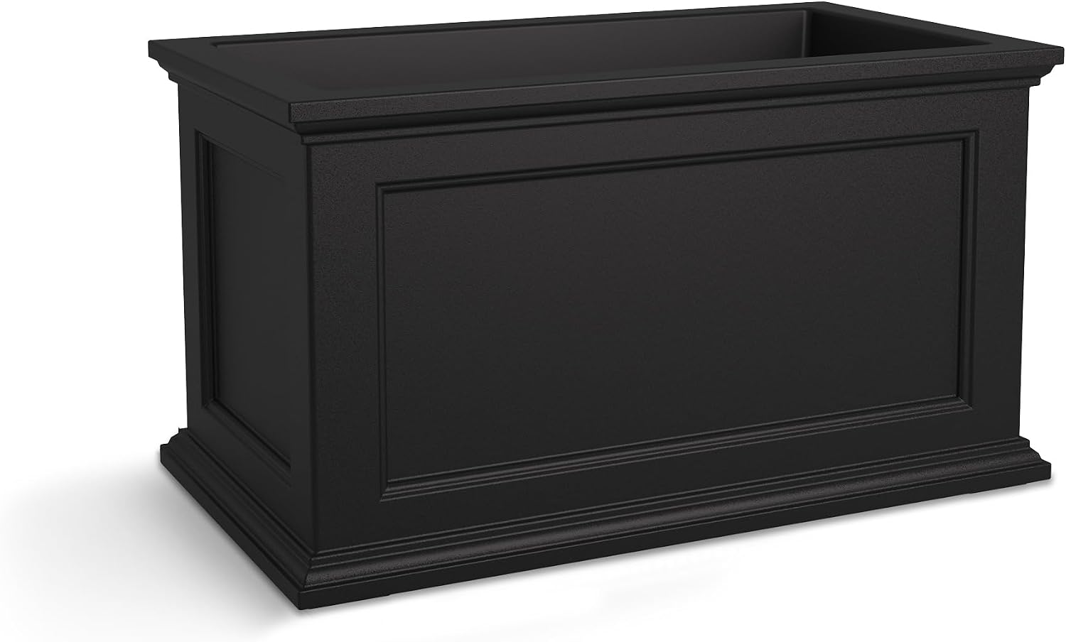 Mayne Fairfield 16in Self-Watering Square Planter, Black