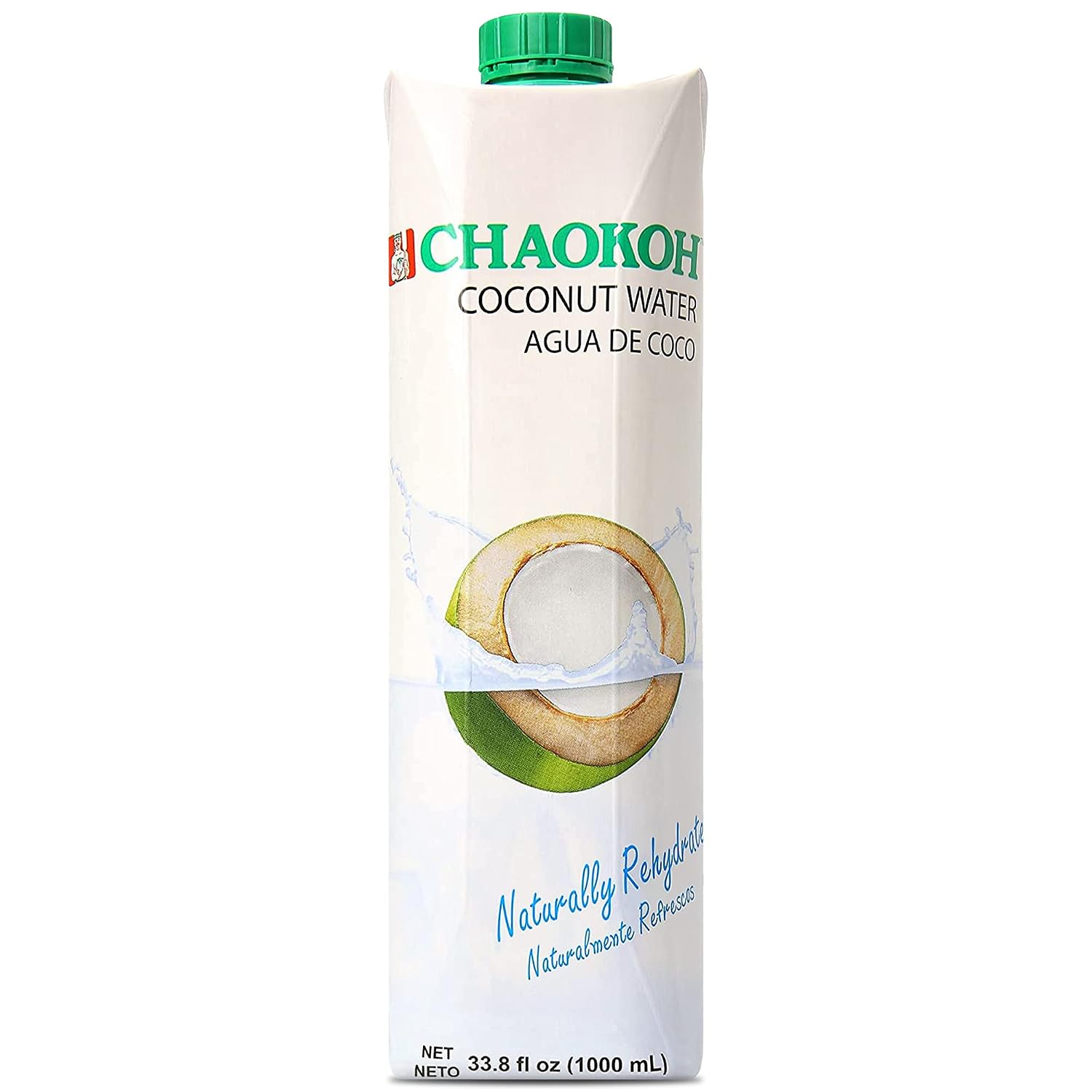 Chaokoh 100% Naturally Rehydrate Real coconut water 33.8 fl oz (pack of 12)
