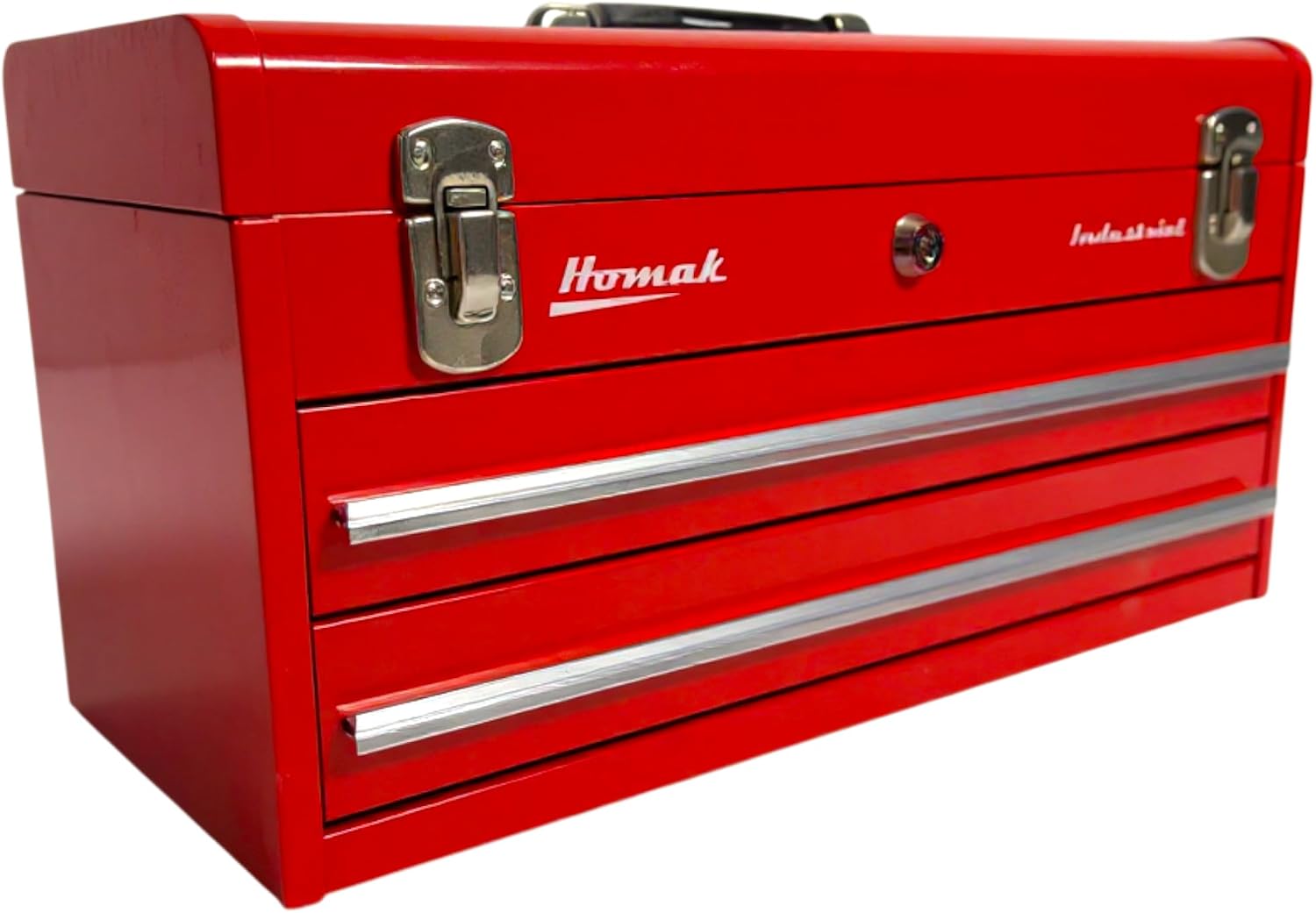 Homak Industrial 20-Inch 2-Drawer Friction Toolbox, Brown Winkle Powder Coat, BW00202200