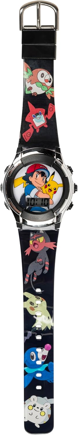 Accutime Kids Pokemon Digital LCD Quartz Watch for Boys, Girls, and Adults All Ages
