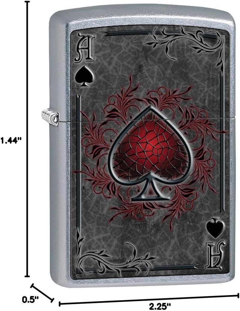 Zippo Lighter: Ace of Spades - Street Chrome 79476
