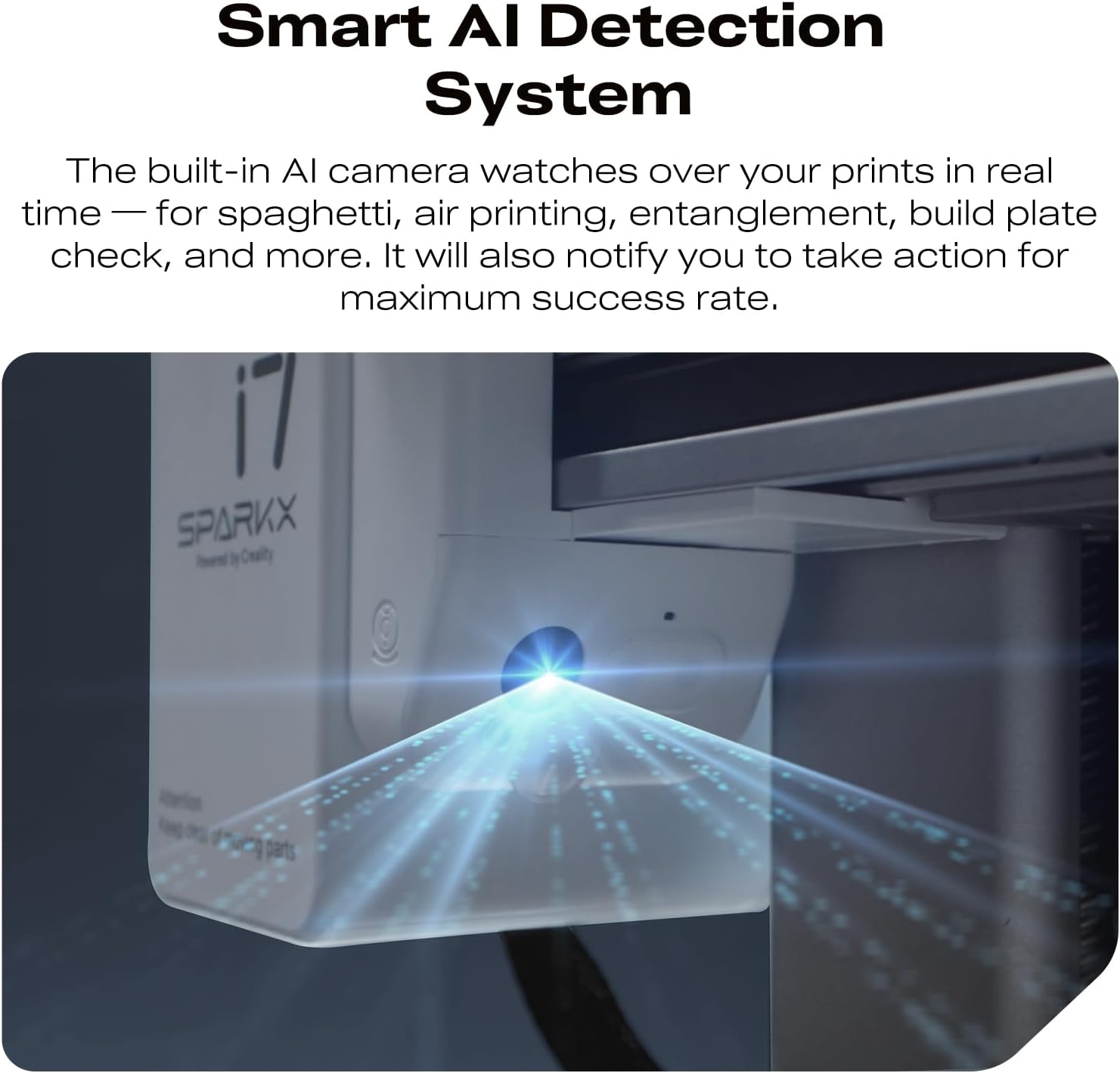 Creality SPARKX i7 Combo 3D Printer, Multi Color with CFS Lite High Speed AI Photo-to-3D Printing 95% Pre-Assemble Auto-Leveling Custom RGB Quick-Swap Essential Parts 10.24×10.24×10 inch