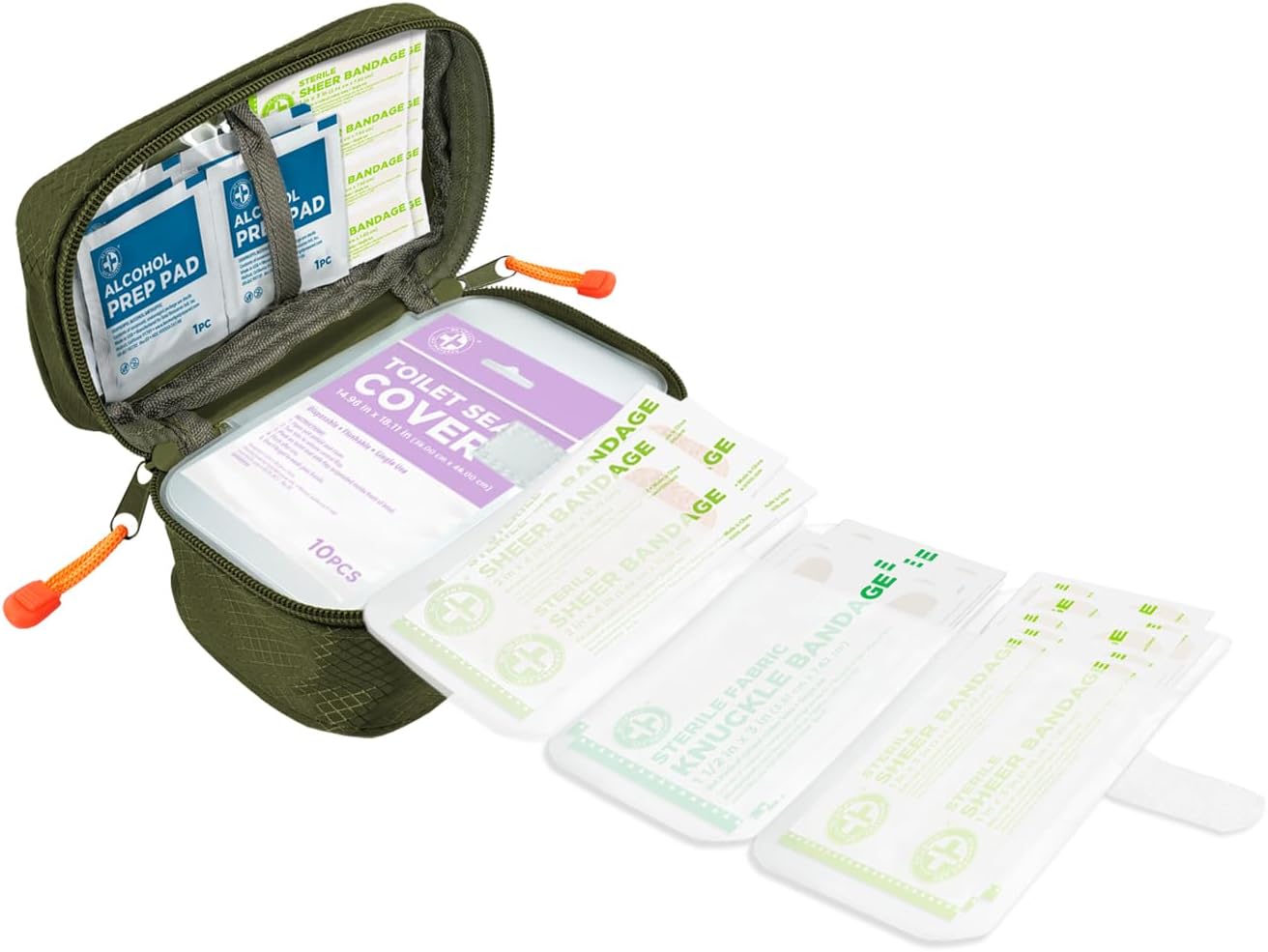 Be Smart Get Prepared 110 pc First Aid Kit: Clean, Treat, Protect Minor Cuts, Home, Office, Car, School, Business, Travel, Emergency, Outdoor, Camping & Sports, FSA/HSA (Packaging may vary)