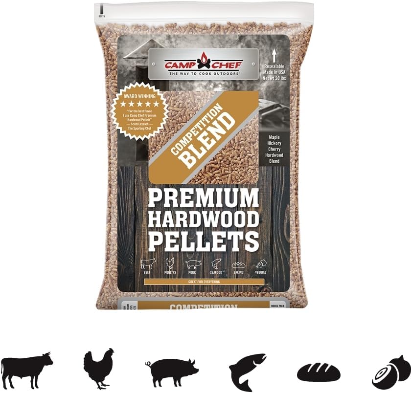 Camp Chef Orchard Apple BBQ Pellets, Hardwood Pellets for Grill, Smoke, Bake, Roast, Braise and BBQ, 20 lb. Bag