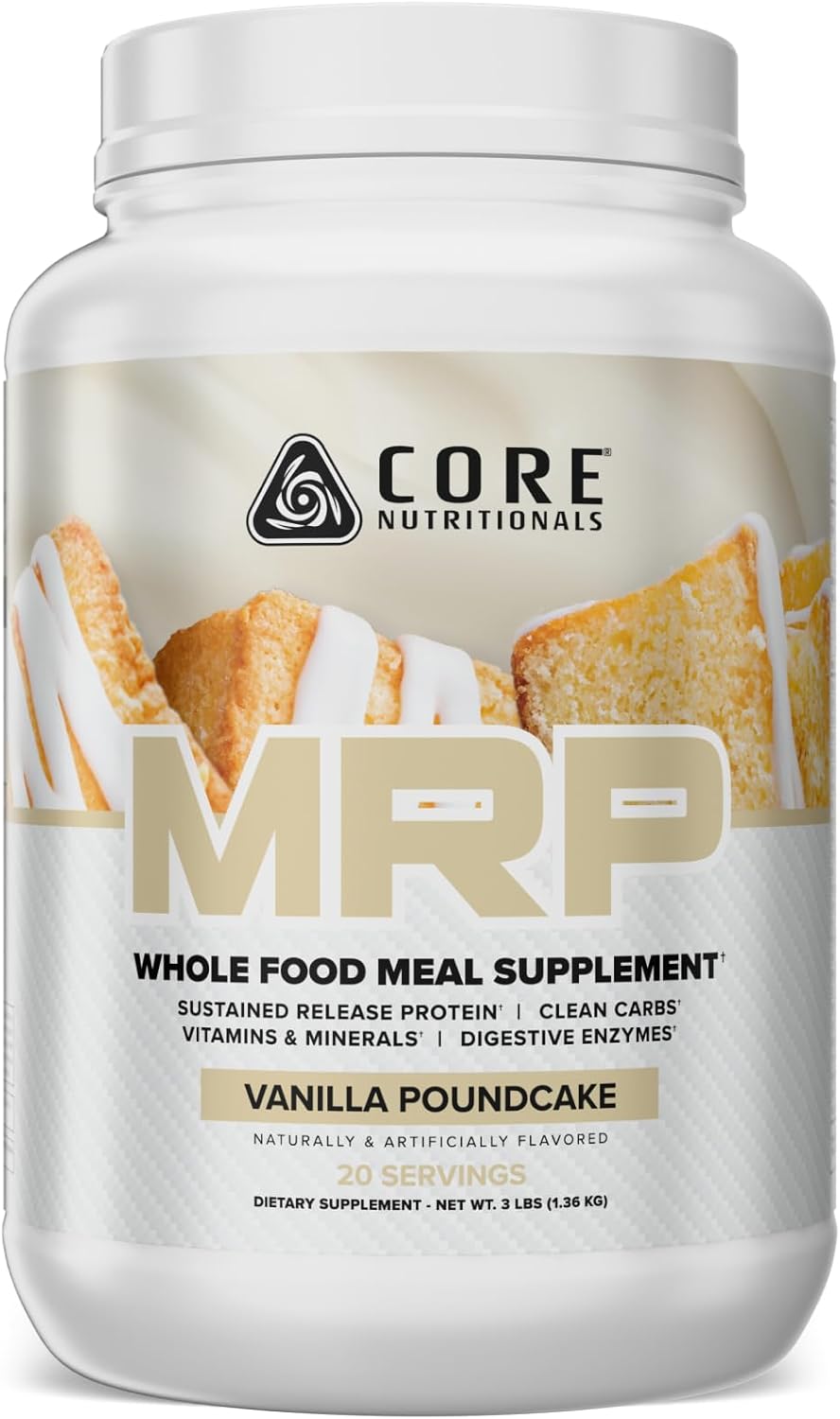 Core Nutritionals MRP Meal Replacement, Vanilla Poundcake, 3 lb