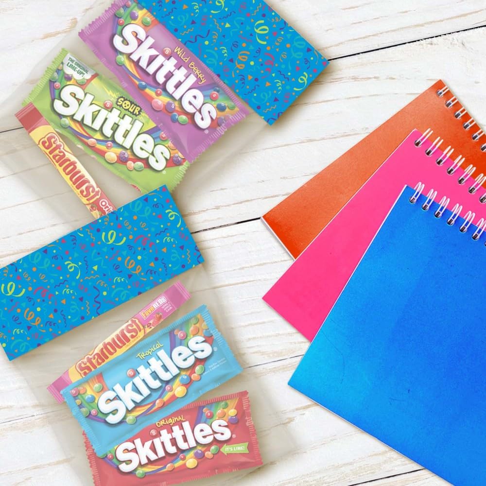 SKITTLES & STARBURST Assorted Candy Variety Pack Bulk Box 18 Count 37.05 oz | Everyday snacking, snack box, mix candy assortment bulk candy fruity candies bulk box for fundraising, snacking, road trips