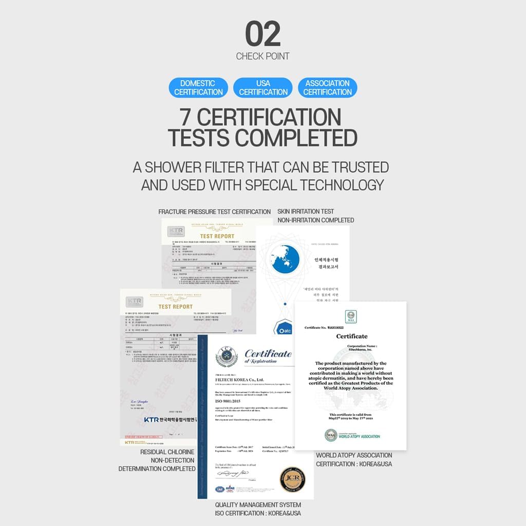 [BU:NIO] Family Vitamin C Shower Filter 5.29Oz - Aroma Scented Shower Head Filter, Hard Water Softener, Chlorine & Rust Remover, Water Purifying