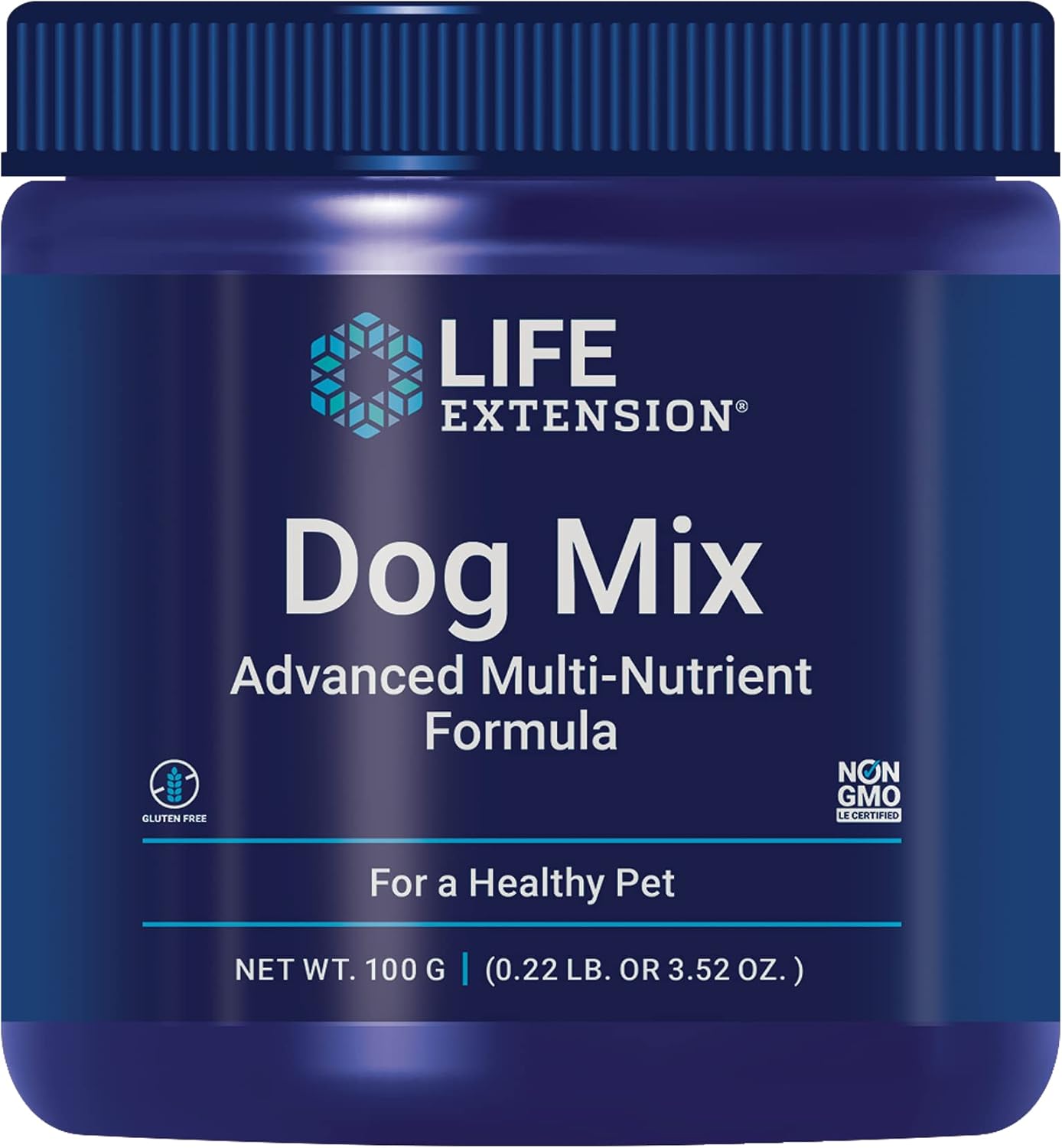Life Extension Dog Mix, Dog Vitamins and Supplements, probiotics, L-carnitine, B12, folic Acid, Vitamin C, Vitamin E, Rosemary, Nutrient Absorption